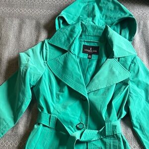 New London Fog rain Jacket with hoodie